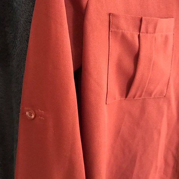 MINE Rust/Brick Red/Orange Blouse - Picture 3 of 4
